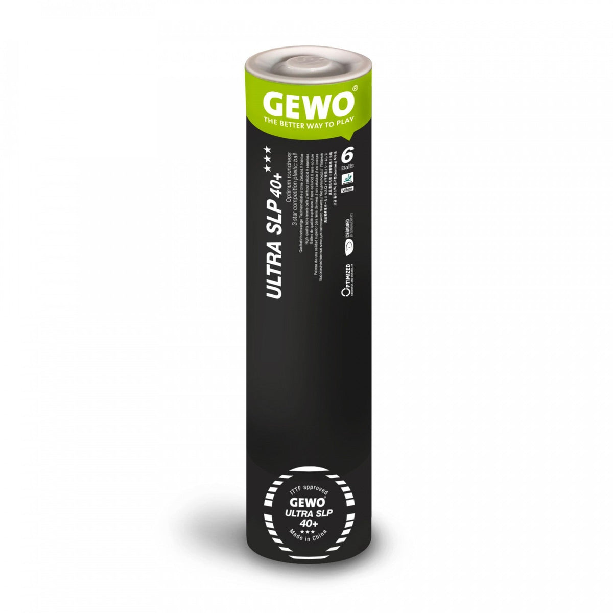Gewo Balls Ultra SLP 40+*** tube(6) white