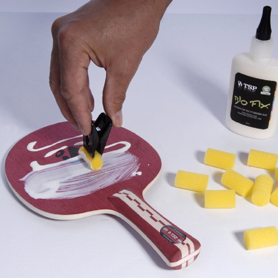 Rubbers op bad plakken