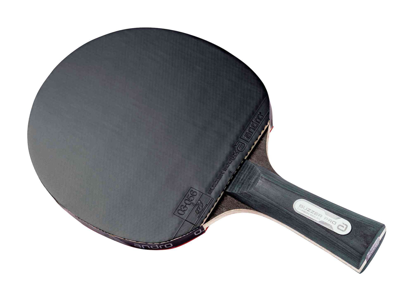 Andro Bat  Buzzer Pro Carbon 500 RX black/red holrond