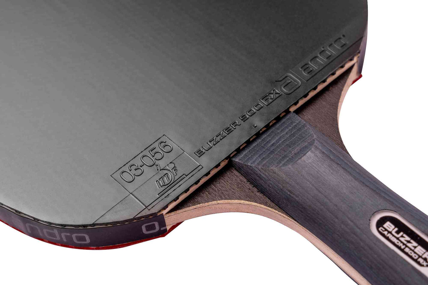 Andro Bat  Buzzer Pro Carbon 500 RX black/red holrond