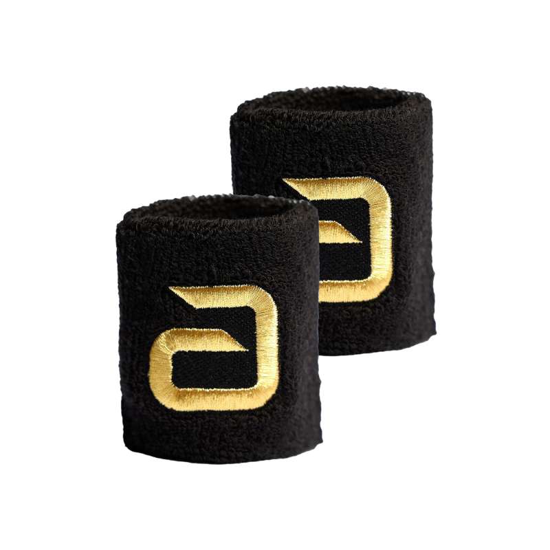 Andro Wrist Band Alpha black/gold 2-pack