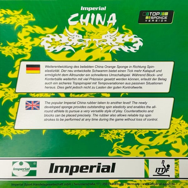 Imperial China Top Sponge