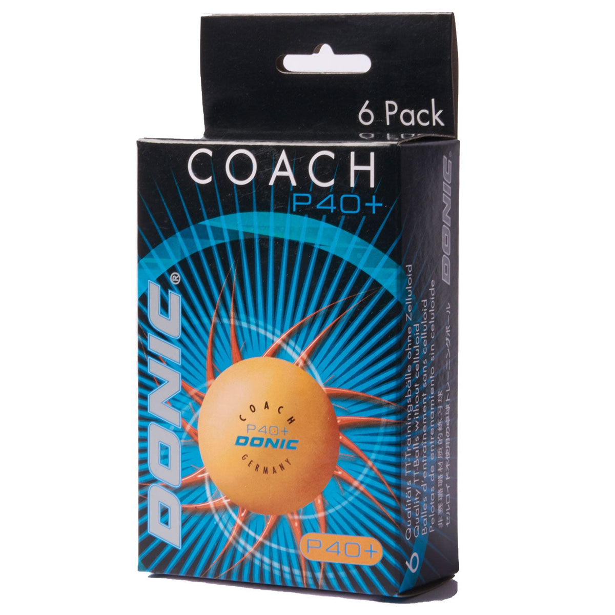 Donic Ball Coach P40+ **orange (6)