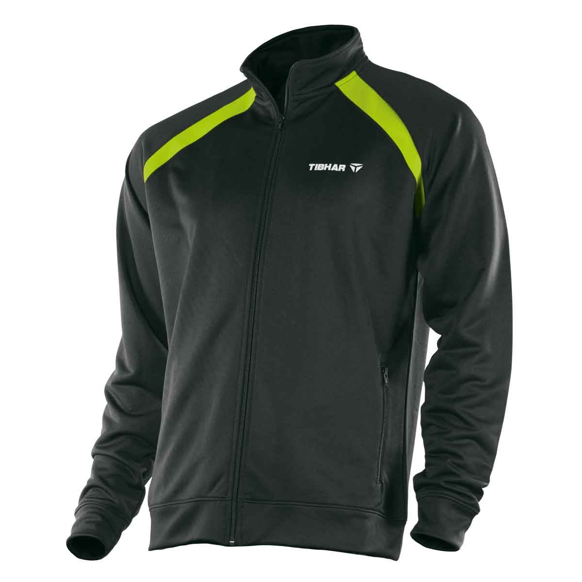 Tibhar Tracksuitjacket World black/limegreen