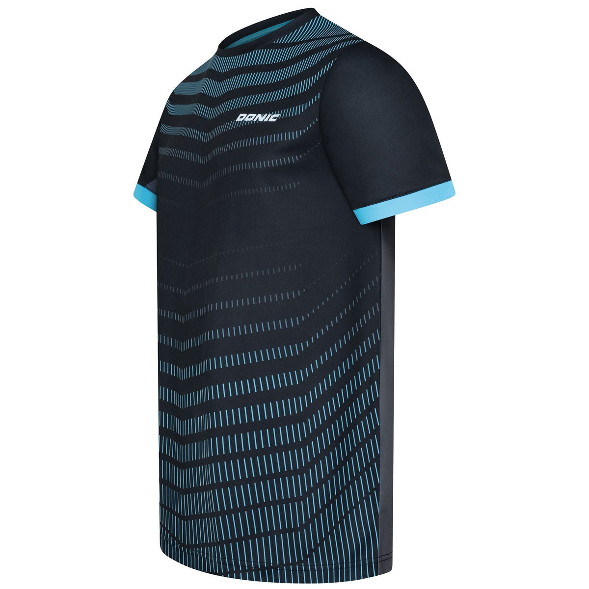 Donic t-shirt Nexis black/anthracite/light blue