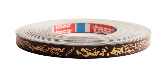 Xiom Side tape Mandarine 12mm-50m black/gold Xiom SE - tabletennisstore.eu